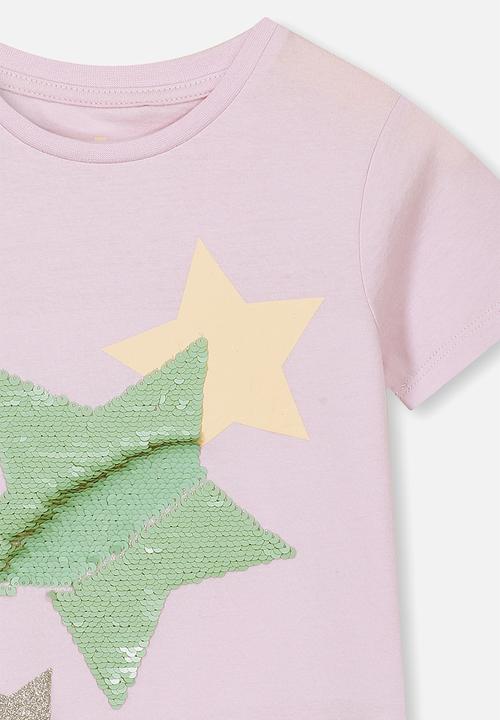 Cotton On - Stevie short sleeve embellished tee - purple