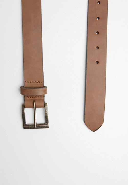 Superbalist - Isiah leather belt - brown