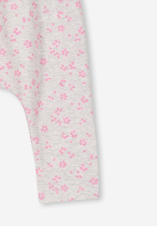 Cotton On - The legging - grey & pink