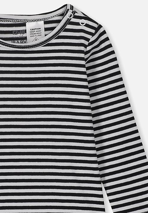 Cotton On - The long sleeve bubbysuit - white & black