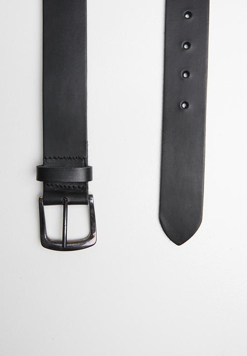 Superbalist - Clay leather belt - black