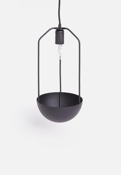 Sixth Floor - Planter pendant - black