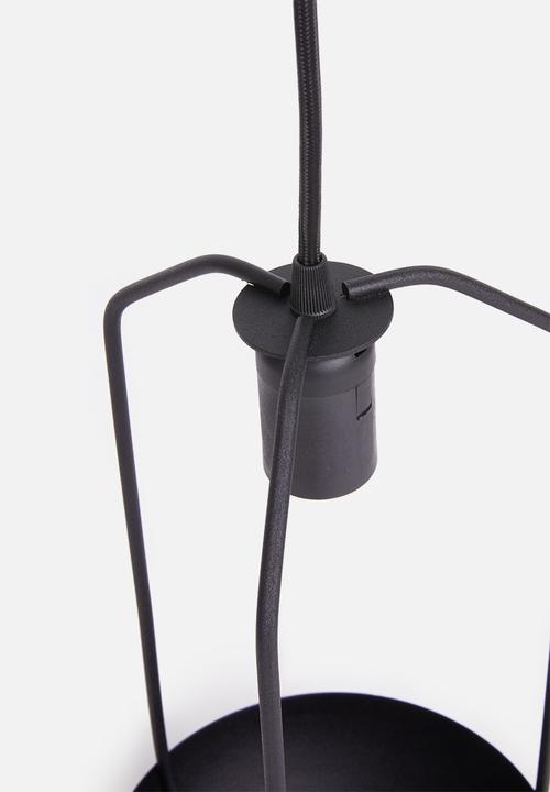 Sixth Floor - Planter pendant - black