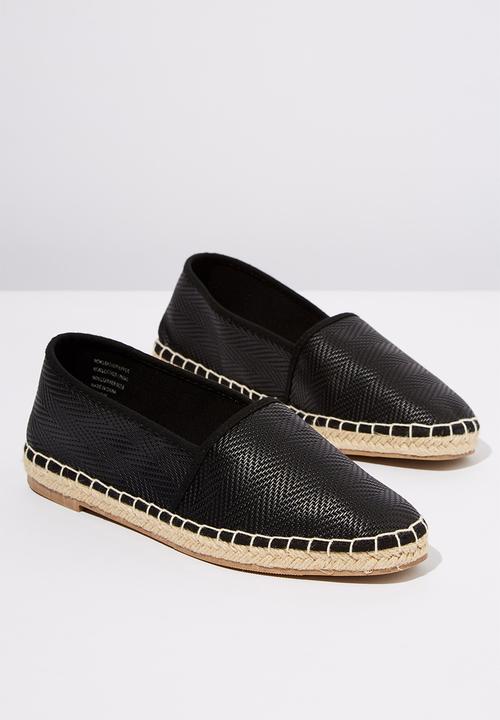 Cotton On - Woven espadrille - black