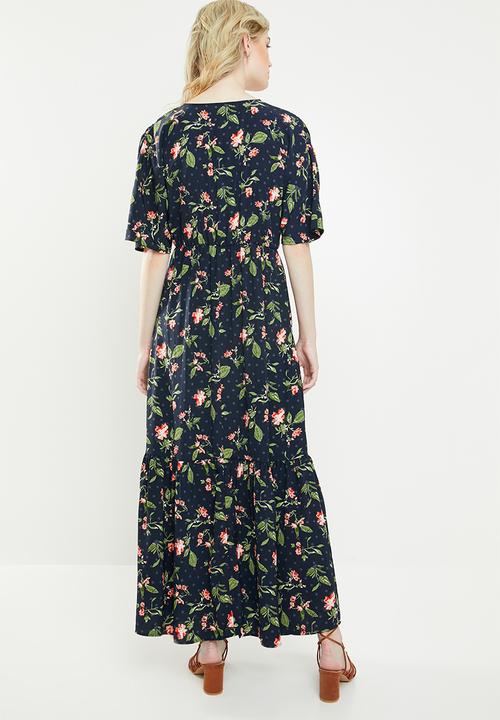 Vero Moda - Mava wide woven maxi dress - multi