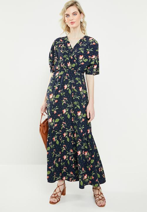 Vero Moda - Mava wide woven maxi dress - multi