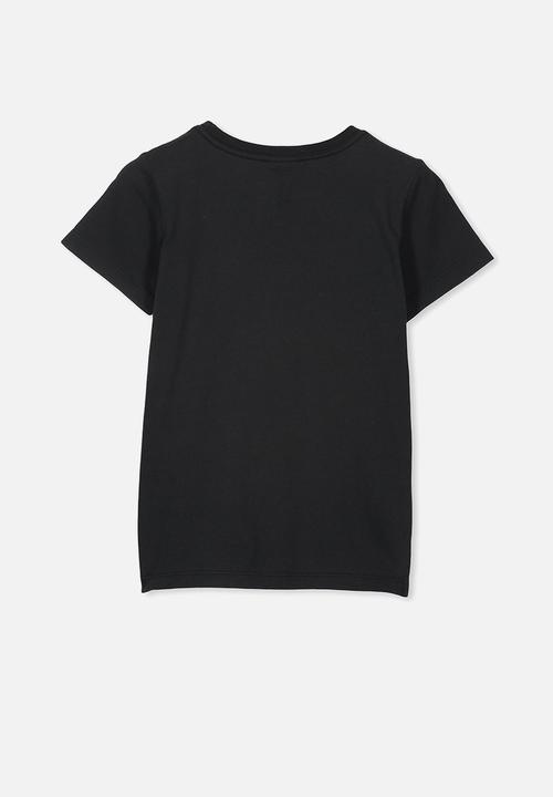 Cotton On - Short sleeve license tee - black 