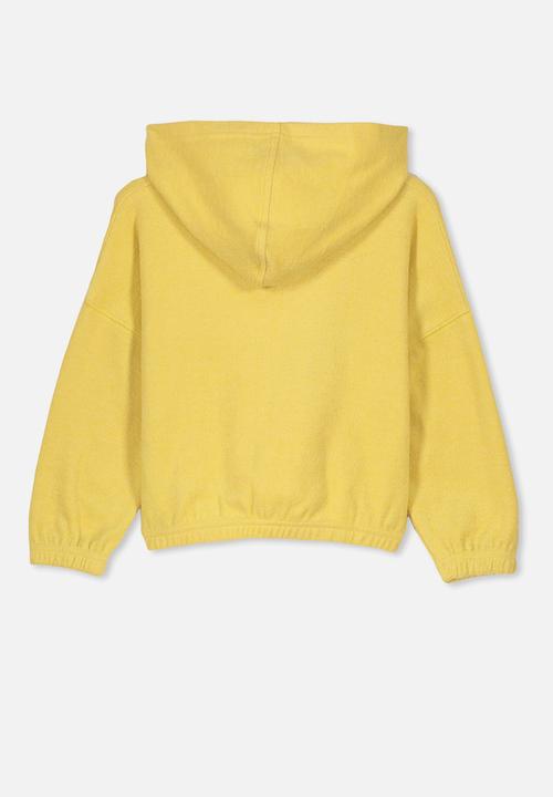 Cotton On - Suvi crop hoodie - yellow