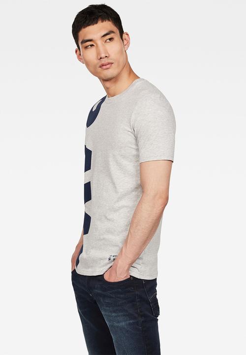 G-STAR - Graphic 12 slim fit r t short sleeve tee - grey