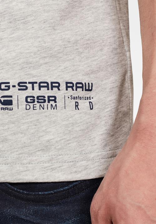 G-STAR - Graphic 12 slim fit r t short sleeve tee - grey