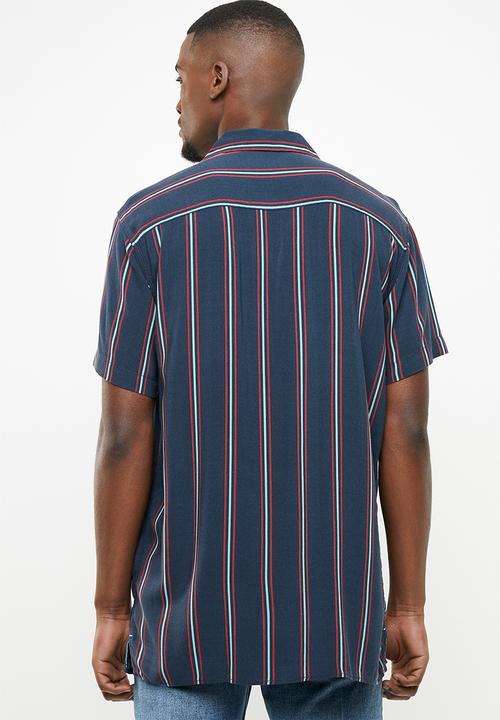 Jack & Jones - Charlie stripe shirt - navy