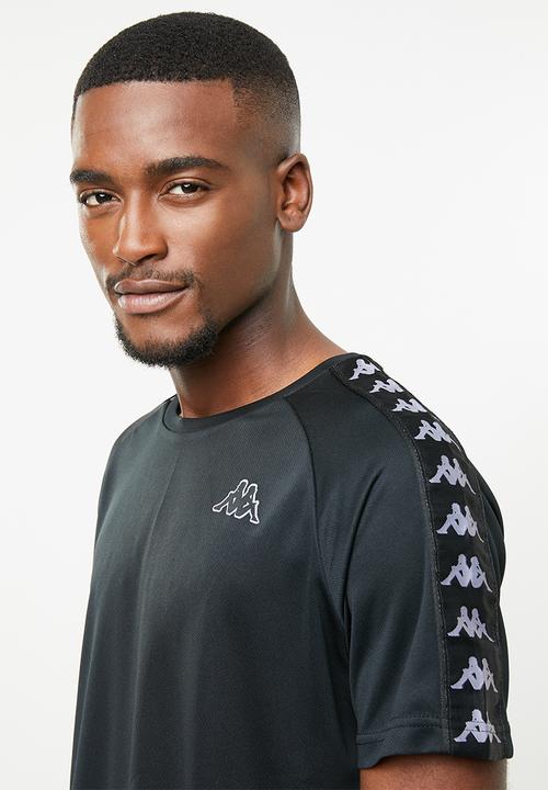 KAPPA - Banda coenly short sleeve tee - black & grey