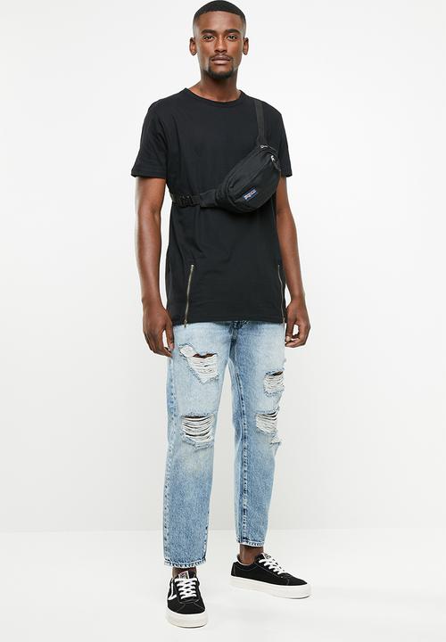 Brave Soul - Falcon  crew neck tee - black