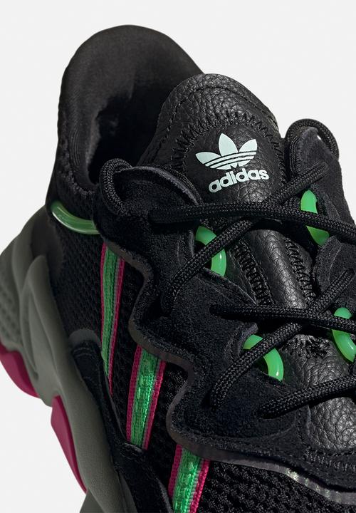 adidas Originals - Ozweego - core black/shock lime/shock pink