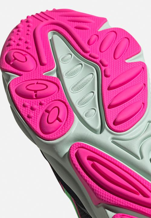 adidas Originals - Ozweego - core black/shock lime/shock pink