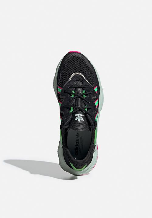 adidas Originals - Ozweego - core black/shock lime/shock pink