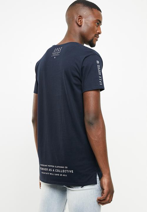 S.P.C.C - Stepped hem basic tee - navy
