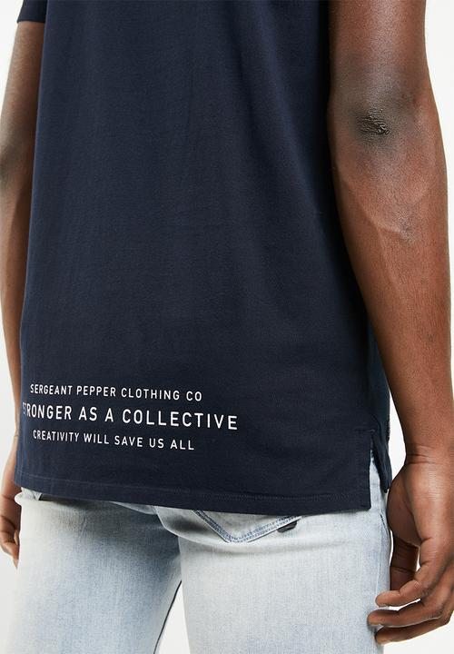 S.P.C.C - Stepped hem basic tee - navy