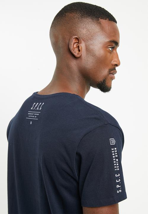 S.P.C.C - Stepped hem basic tee - navy