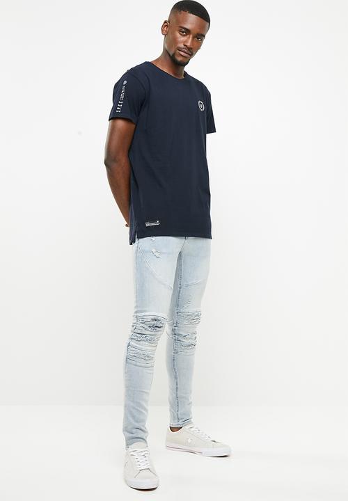 S.P.C.C - Stepped hem basic tee - navy
