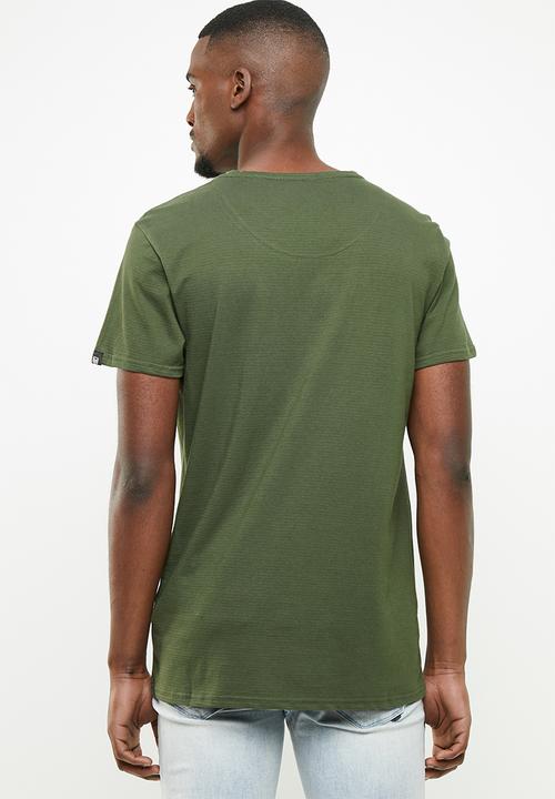 S.P.C.C - Shadow stripe logo tee - green