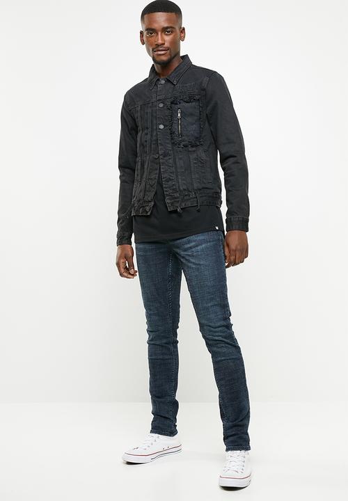 S.P.C.C - Utility denim jacket - black