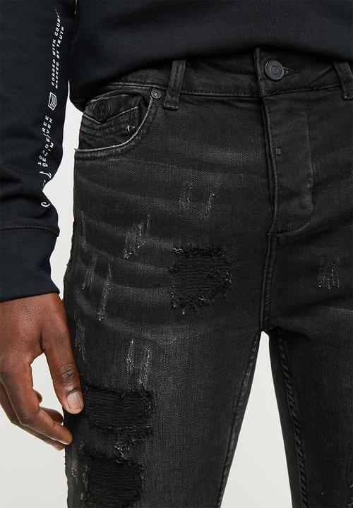 S.P.C.C - Feather panther jeans - black