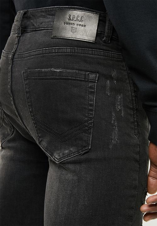 S.P.C.C - Feather panther jeans - black