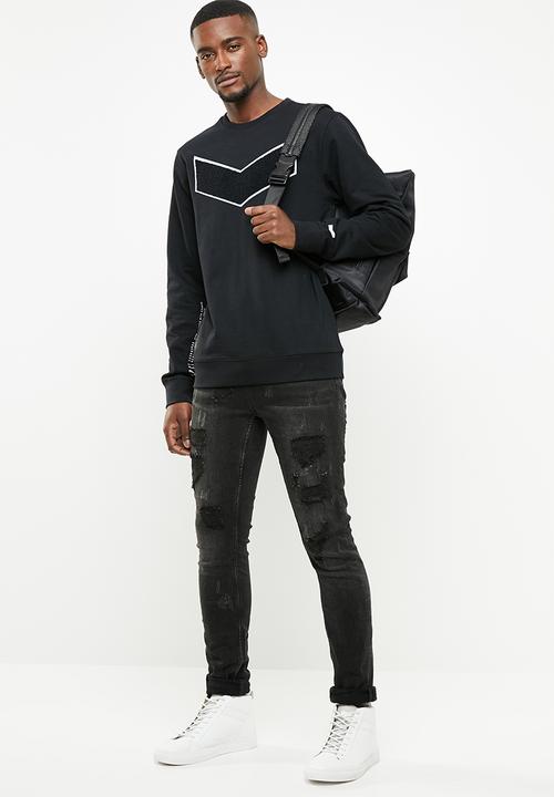 S.P.C.C - Feather panther jeans - black