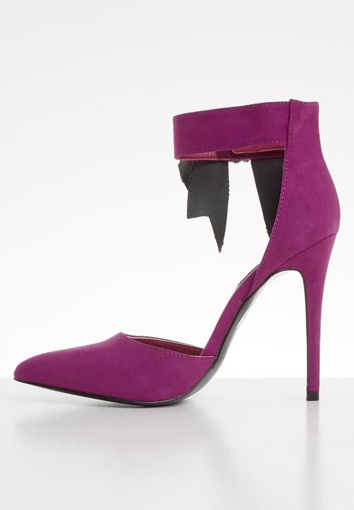 MHNY by Madison - Heidi side bow stiletto heel - purple