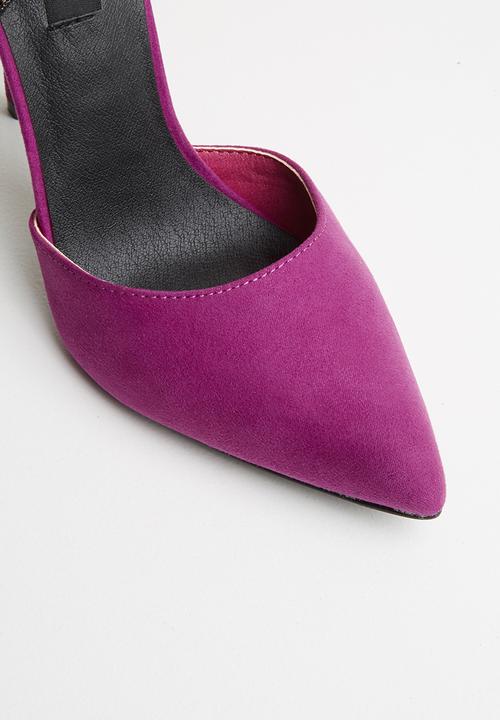 MHNY by Madison - Heidi side bow stiletto heel - purple