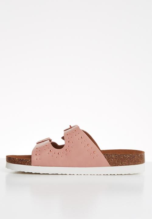 ONLY - Mathilda stud slip on - pink 