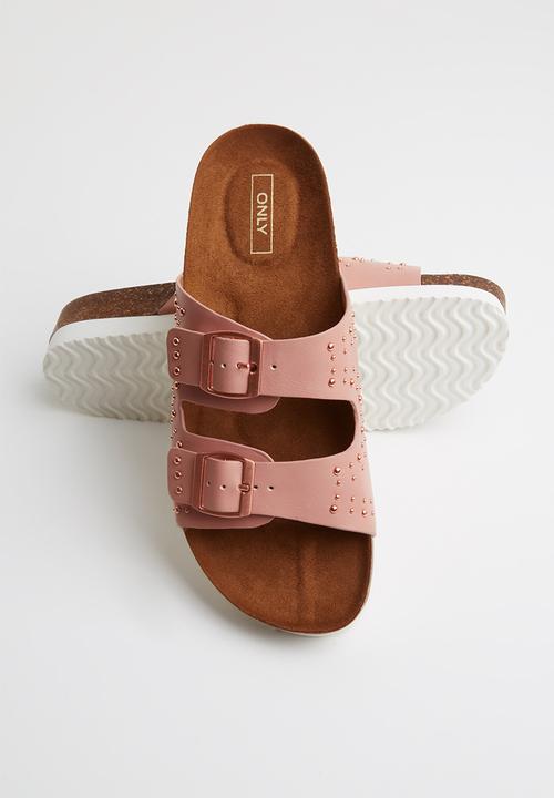 ONLY - Mathilda stud slip on - pink 