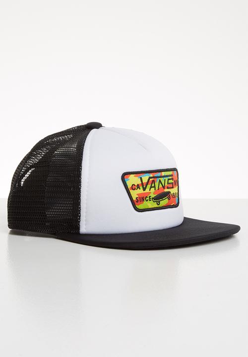 Vans - Full patch trucker boys cap - white & black