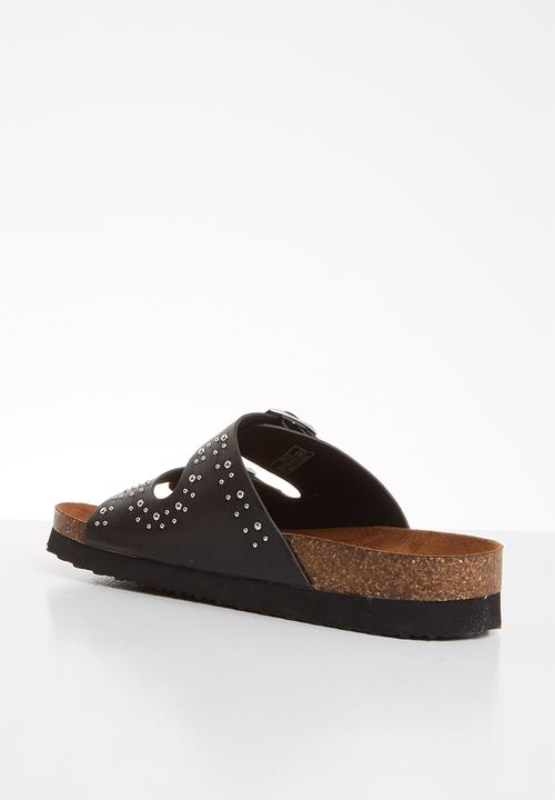 ONLY - Mathilda stud slip on - black