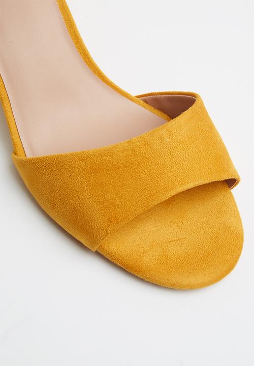 ONLY - Amanda heeled sandal - yellow 