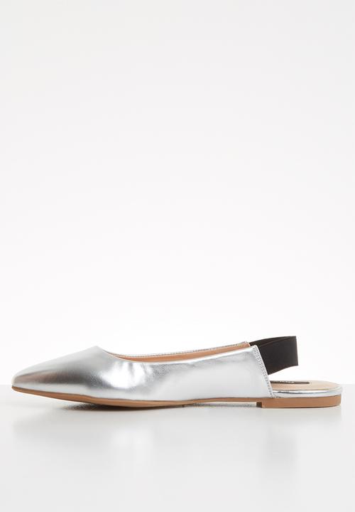 ONLY - Blondie heel metallic ballerina - silver 