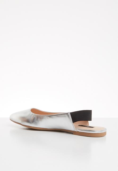 ONLY - Blondie heel metallic ballerina - silver 