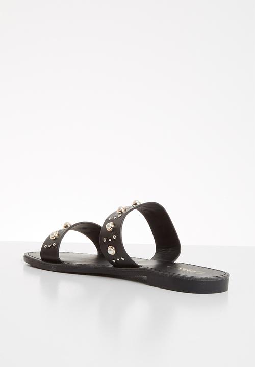 ONLY - Mandala pearl sandal - black