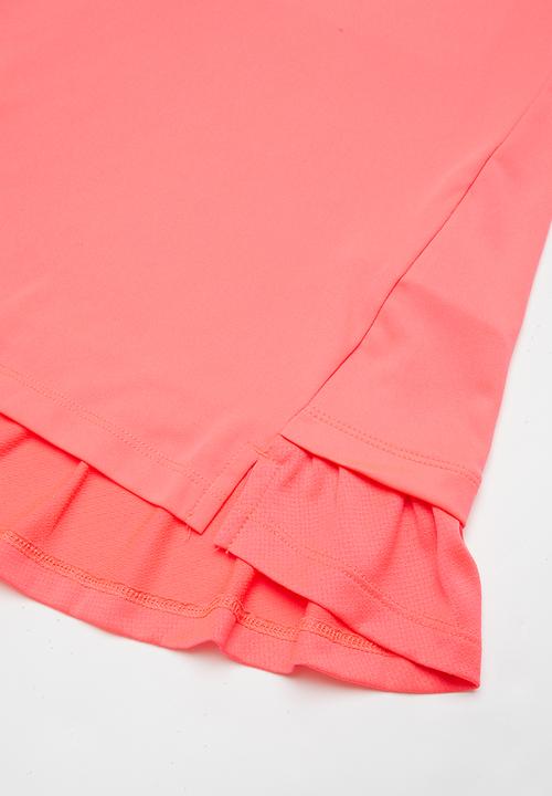 Nike - Dri-fit short sleeve peplum tunic - pink