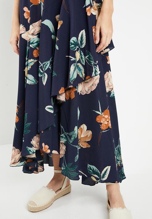 Revenge - Chiffon off shoulder maxi - multi 