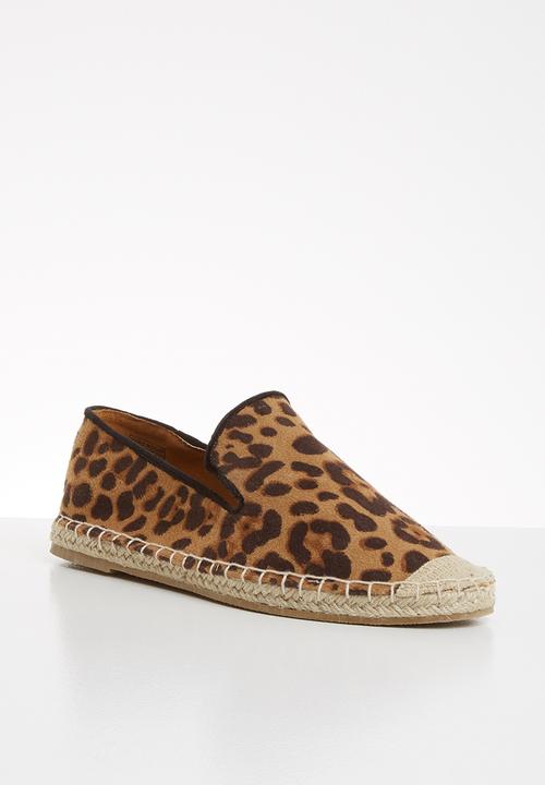 Vero Moda - Canvas floral print espadrille - brown & tan 