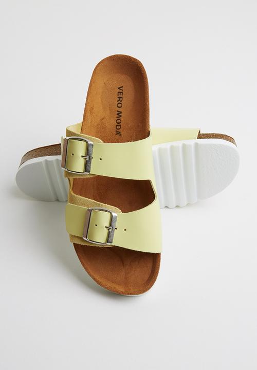 Vero Moda - Carla leather sandal - yellow