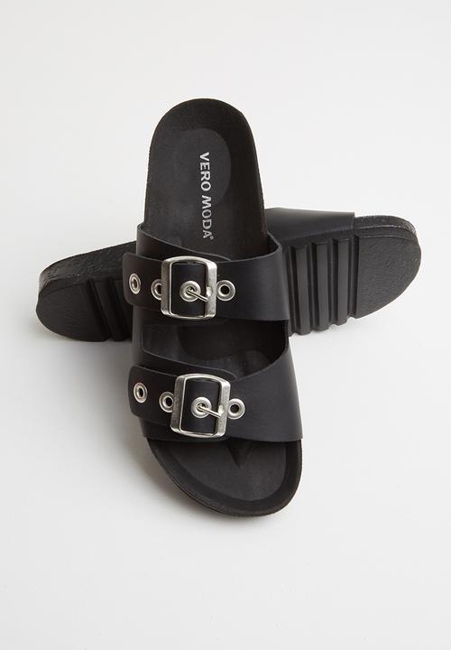 Vero Moda - Laura leather sandal - black