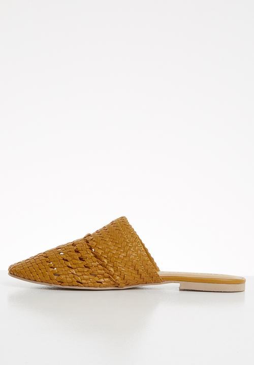 Vero Moda - Gaura leather mule - yellow