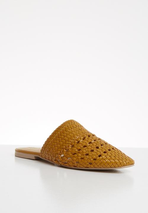 Vero Moda - Gaura leather mule - yellow