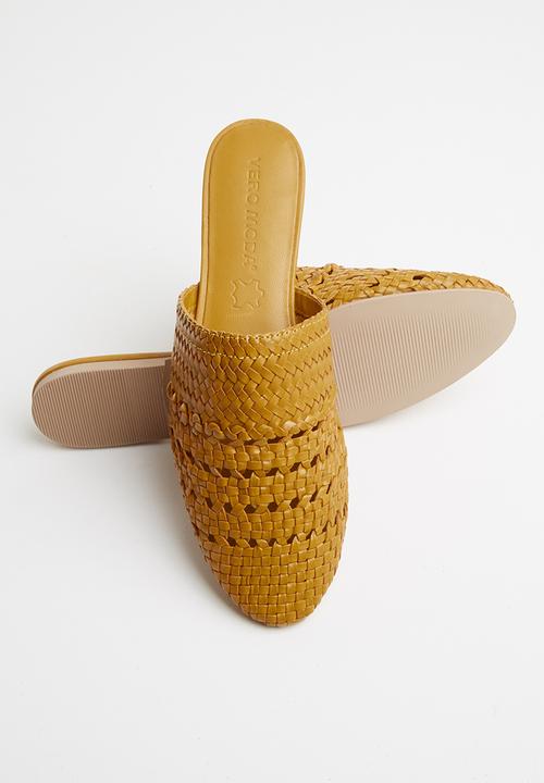 Vero Moda - Gaura leather mule - yellow