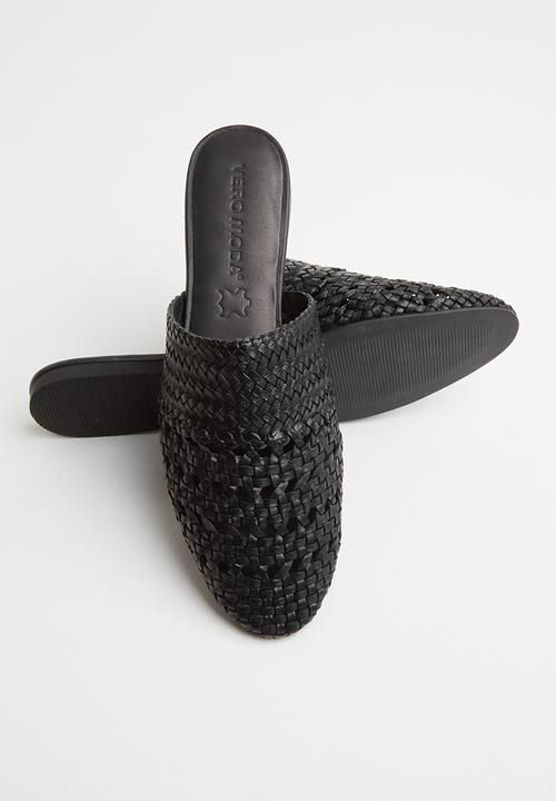 Vero Moda - Gaura leather mule - black