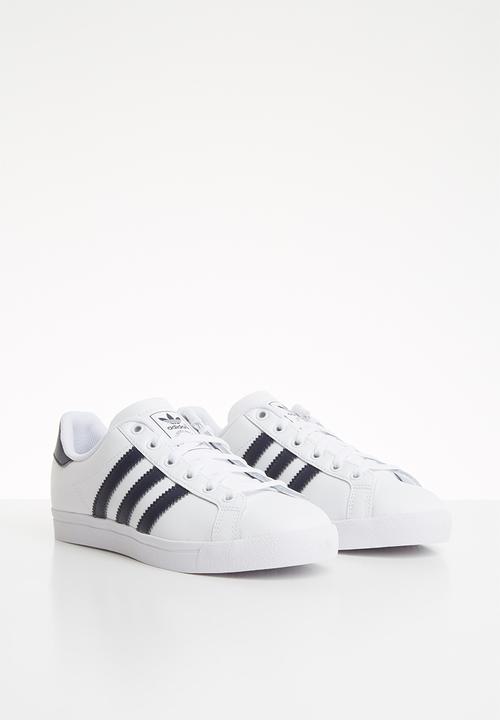 adidas Originals - Coast star shoes - white & navy