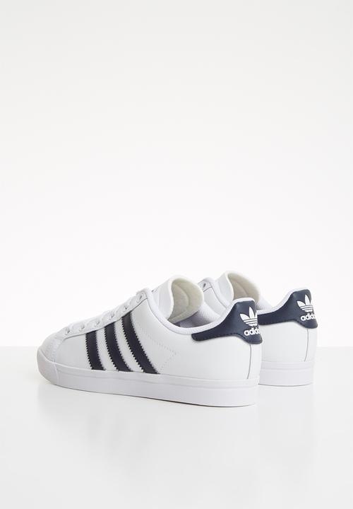adidas Originals - Coast star shoes - white & navy